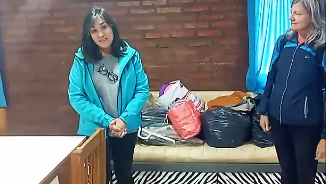 Un vivero plagado de solidaridad trajo mantas al Hogar Santa Clara