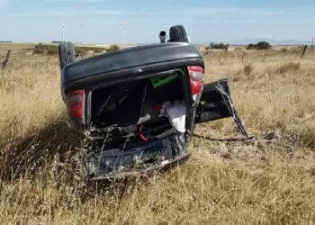Vuelco en la Ruta 51: El conductor es de Sierra de la Ventana