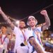 La Selección va en caravana al Obelisco para festejar con los hinchas.