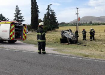 Vuelco en la ruta 72: un hombre resultó herido
