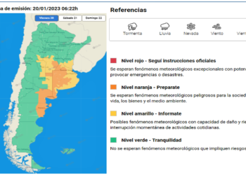 Hay alertas amarilla y naranja por tormentas en nueve provincias y la ciudad de Buenos Aires