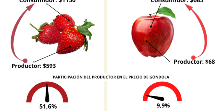 IPOD de enero: los consumidores pagaron $3,5 por cada $1 que recibieron los productores