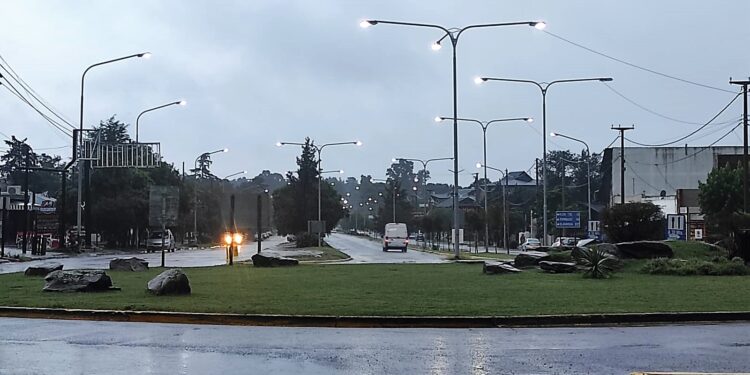 Llueve en forma abundante en la comarca.