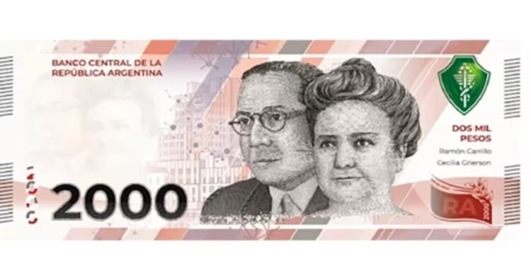 El Gobierno ya fijó la fecha para que empiece a circular el billete de $2.000.