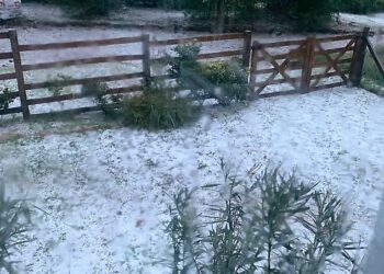 Granizada matinal cubrió de blanco a la comarca