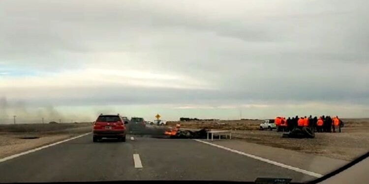 Una protesta en la ruta 33 genera demoras y poca visibilidad