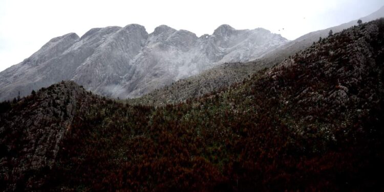 Nieva en el Abra de la Ventana