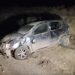 Automovil con 3 ocupantes vuelca en la Ruta 33; un homfre resultó herido.