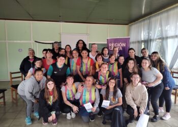 Ellas no estaban pintadas en la Cooperativa Textil de Pigue