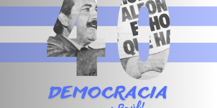 40 años del triunfo de Alfonsín.