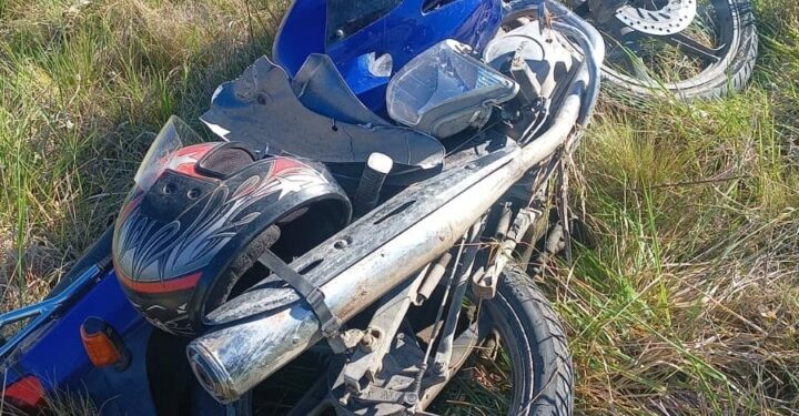 Se accidentó un motociclista en la ruta provincial 72
