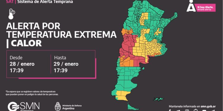 Once provincias bajo alerta por el calor extremo
