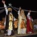 Una brillante noche se vivió en Sierra de la Ventana con la llegada de Los Reyes Magos
