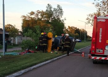 Cuatro heridos en un vuelco registrado en la ciudad de Tornquist