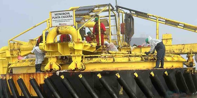 Oiltanking volvió a derramar hidrocarburo en la ría de Bahía Blanca.