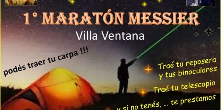 Se viene la primera maratón de astronomía en Villa Ventana