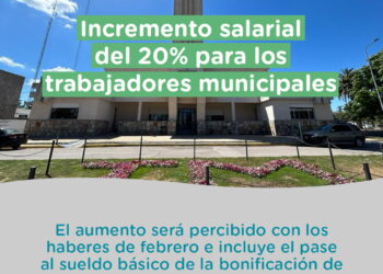 Nuevo incremento salarial del 20% para los trabajadores municipales de Tornquist.