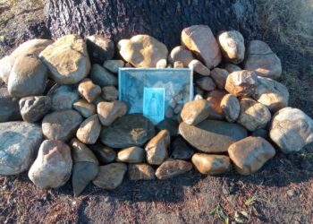 Sierra: apareció la imágen de la Reina de la Paz flotando en el río y levantan un santuario.