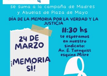 Invitación a la conmemoración del 24 de Marzo, Día de la memoria por la Verdad y la Justicia