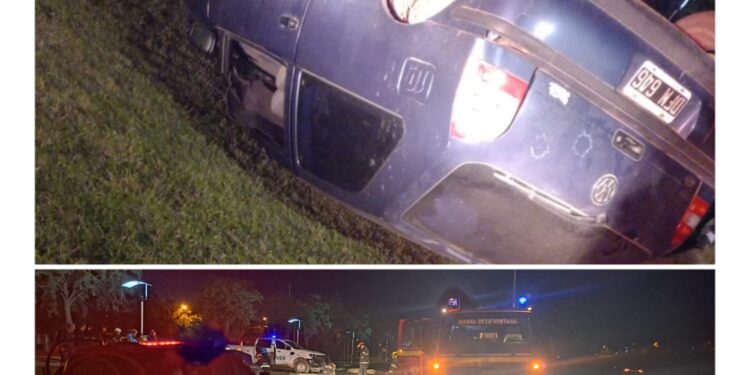 Vuelco en Sierra de la Ventana