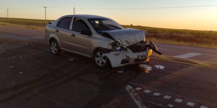 Tornquist: Varios heridos en colisión frontal sobre la ruta 33 y 76
