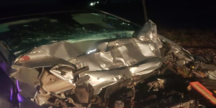 Ruta 51: Chocaron de atrás a un camión y se salvaron de milagro