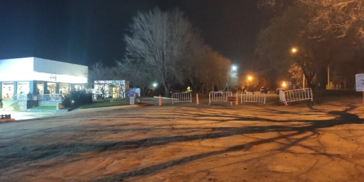 Continúa la intervención de la Av. Sarmiento de Sierra de la Ventana