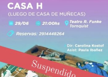 Será reprogramada la presentación de la obra “Casa H”