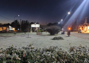 Sierra de la Ventana helada: la mínima a las 8 llega a -3°