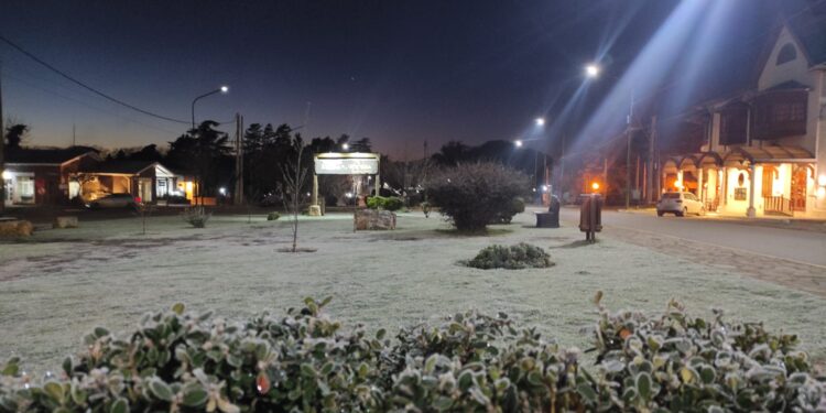 Sierra de la Ventana helada: la mínima a las 8 llega a -3°