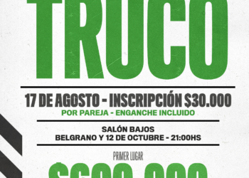 El Club Unión realizará un campeonato de Truco con $1 millón en premios