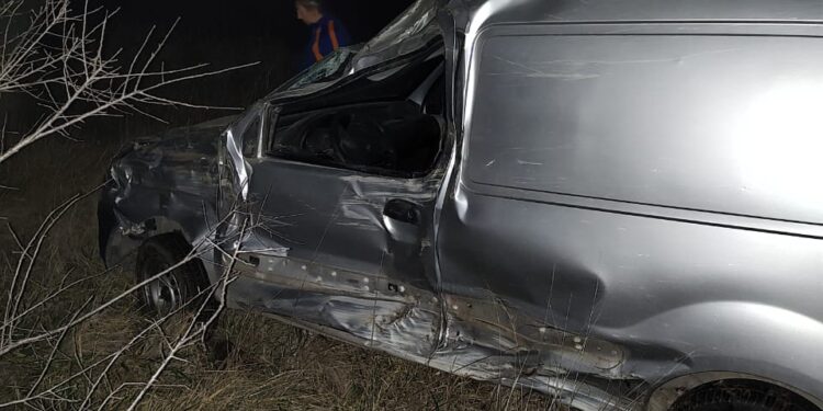 Vuelco en la ruta 72 a 1 km del cruce con la 76