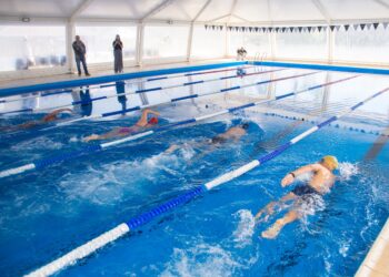 Sergio Bordoni concretó la reinauguración del Natatorio Climatizado de Sierra de la Ventana
