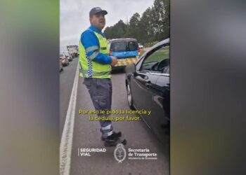 Un banquinero fue sancionado por la ANSV y provocó la celebración de otros conductores