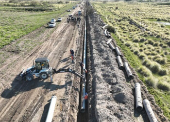 Katopodis recorrió obras del Plan Hídrico Integral para Bahía Blanca