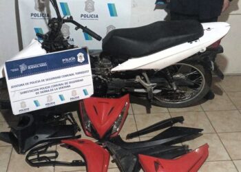 La policía recuperó la moto robada ayer en Sierra de la Ventana.