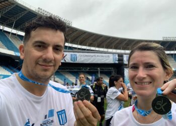 Dos atletas de la comarca participaron del 5K Racing Club