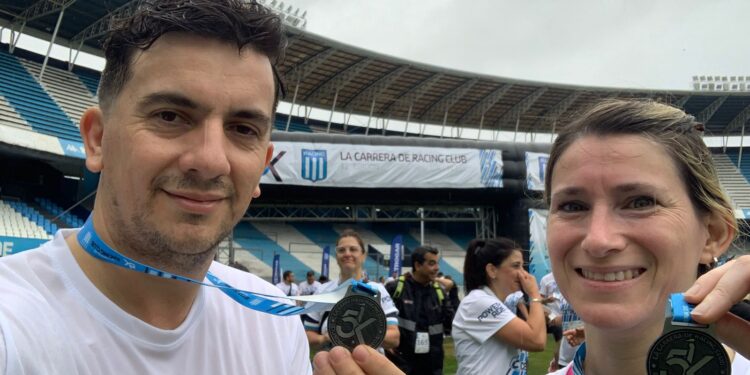 Dos atletas de la comarca participaron del 5K Racing Club