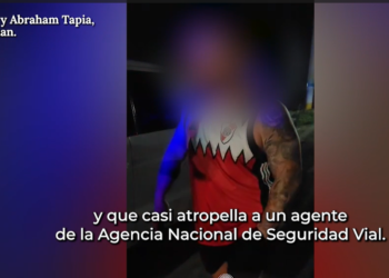 SAN JUAN: Inhabilitan por conducir borracho, evadir un control y casi atropellar a un agente de seguridad vial.