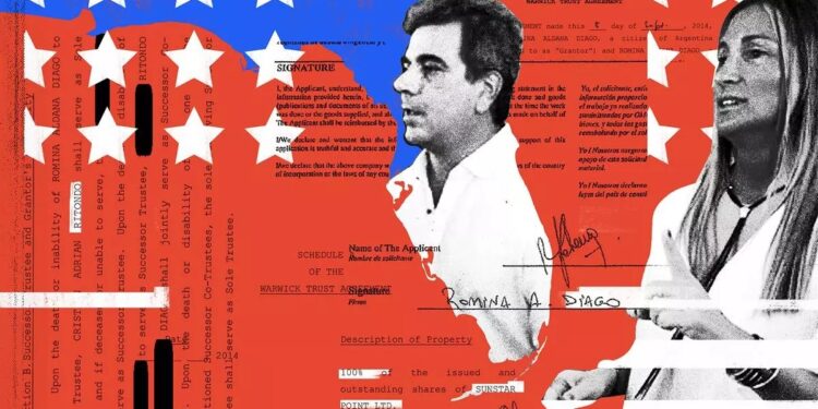 La esposa de Ritondo aparece en un complejo entramado de sociedades para adquirir propiedades en Estados Unidos