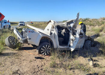 Un hombre de Pringles murió en un vuelco en la Ruta 33
