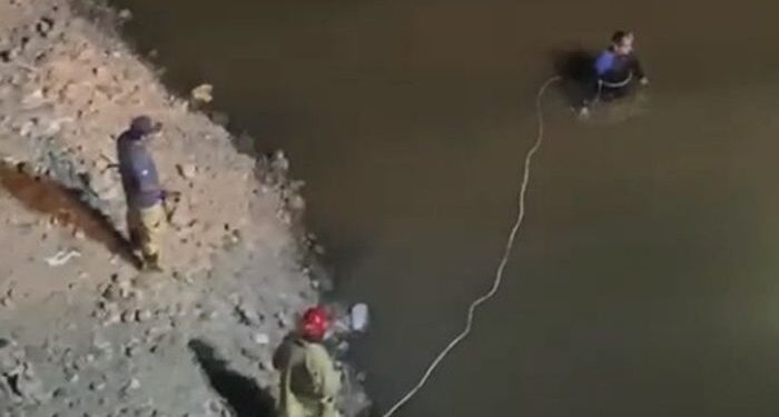 Ruta 51: Un auto cayó en el embalse del dique Paso de las Piedras