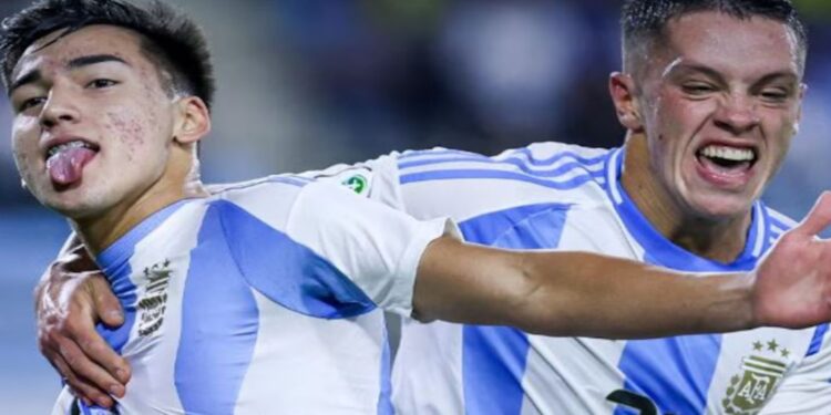 La Selección Sub20 le ganó 1 a 0 a Colombia y clasificó al Mundial de Chile