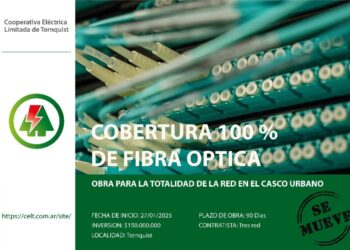 CELT Informa: Continúa la instalación de fibra óptica en la ciudad