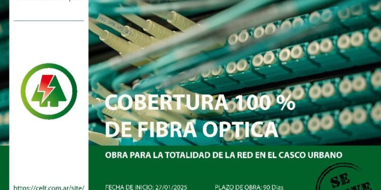 CELT Informa: Continúa la instalación de fibra óptica en la ciudad
