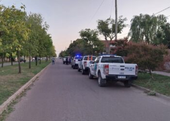 Tornquist: Importante despliegue policial en un allanamiento .