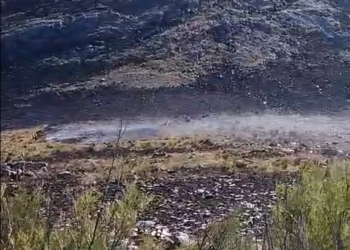 Controlaron el incendio que se desató aye en el sector serrano