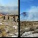 Se reinició el fuego este mediodía en cerros de Coronel Suarez
