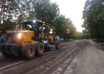Sierra de la Ventana: Continúan los trabajos en Av. Sarmiento.