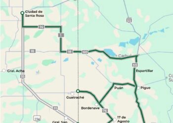 Información de caminos alternativos entre Bahía Blanca y La Pampa